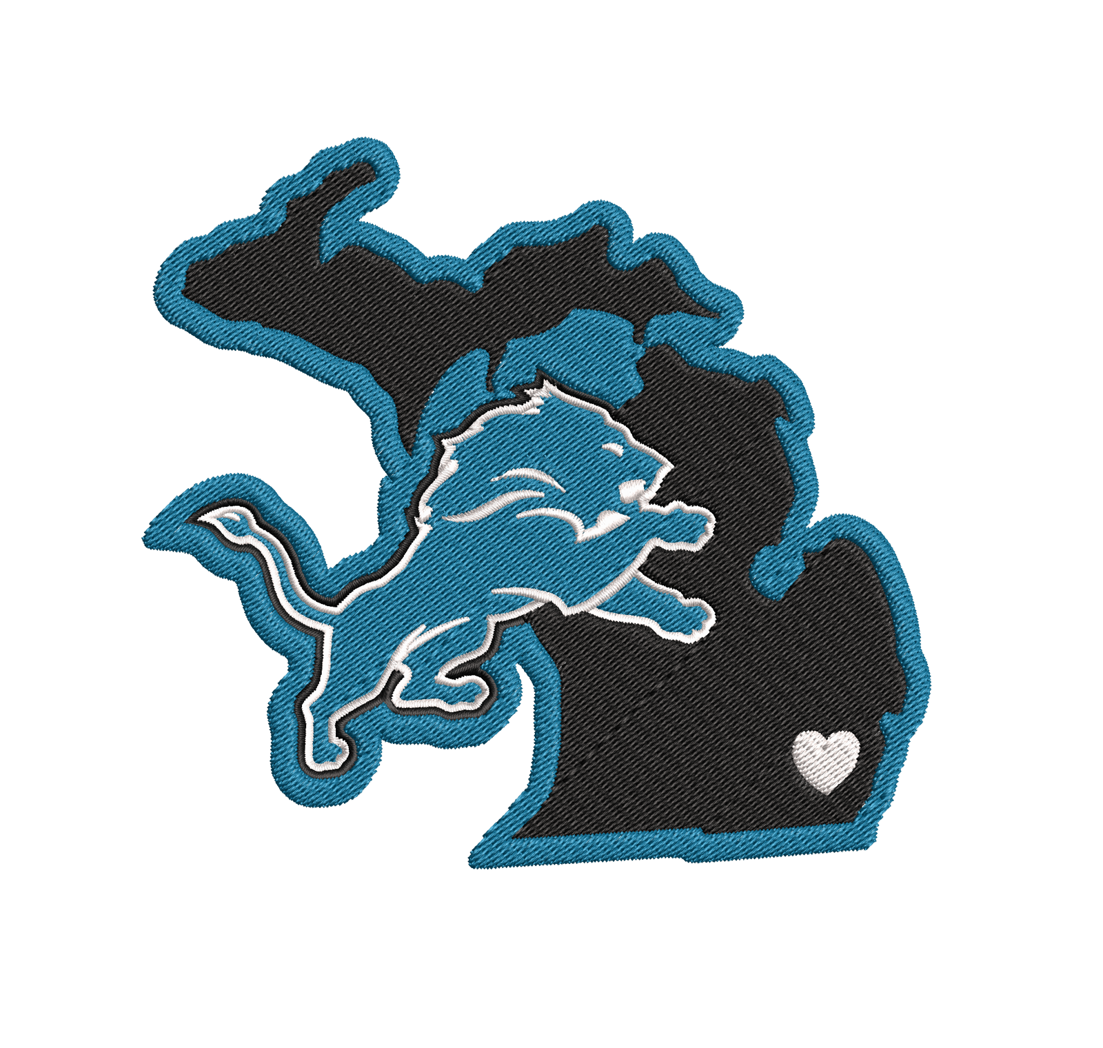 Detroit Lions 7 : Embroidery Design - FineryEmbroidery