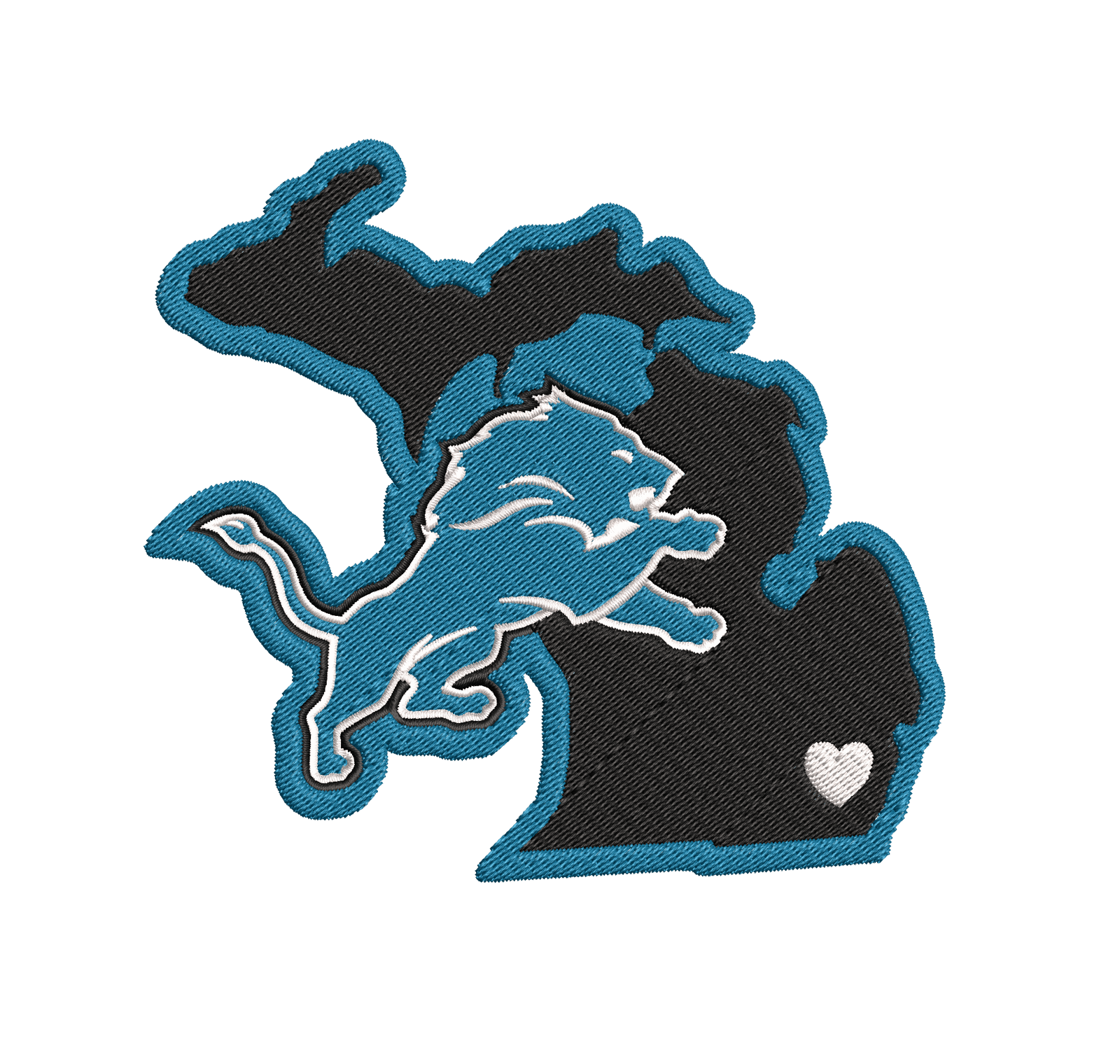 Detroit Lions 7 : Embroidery Design - FineryEmbroidery