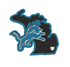 Detroit Lions 7 : Embroidery Design - FineryEmbroidery