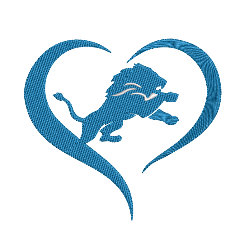 Detroit Lions 8 : Embroidery Design - FineryEmbroidery