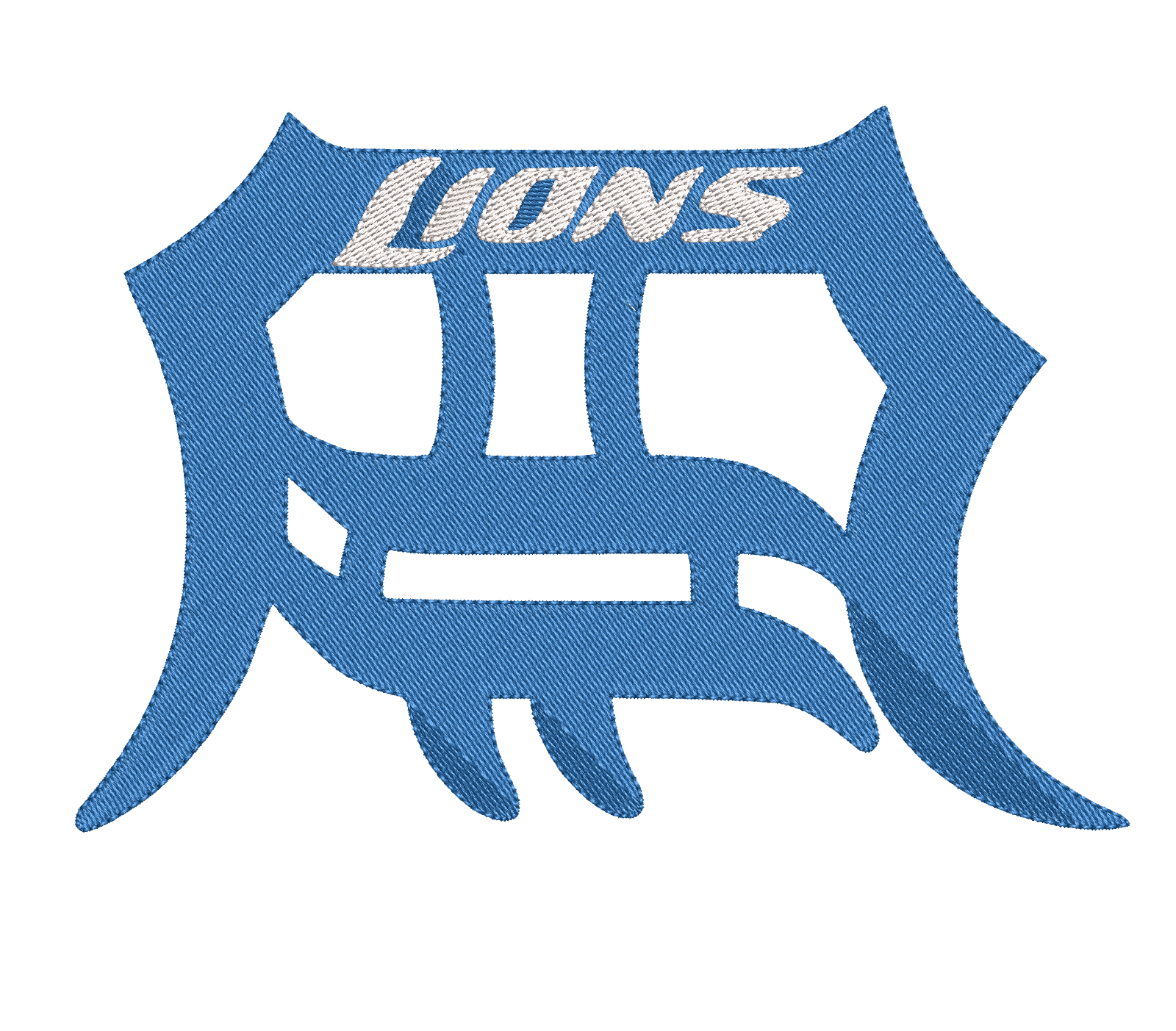 Detroit Lions 9 : Embroidery Design - FineryEmbroidery