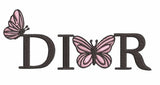 Dior Butterflies - Embroidery Design - FineryEmbroidery