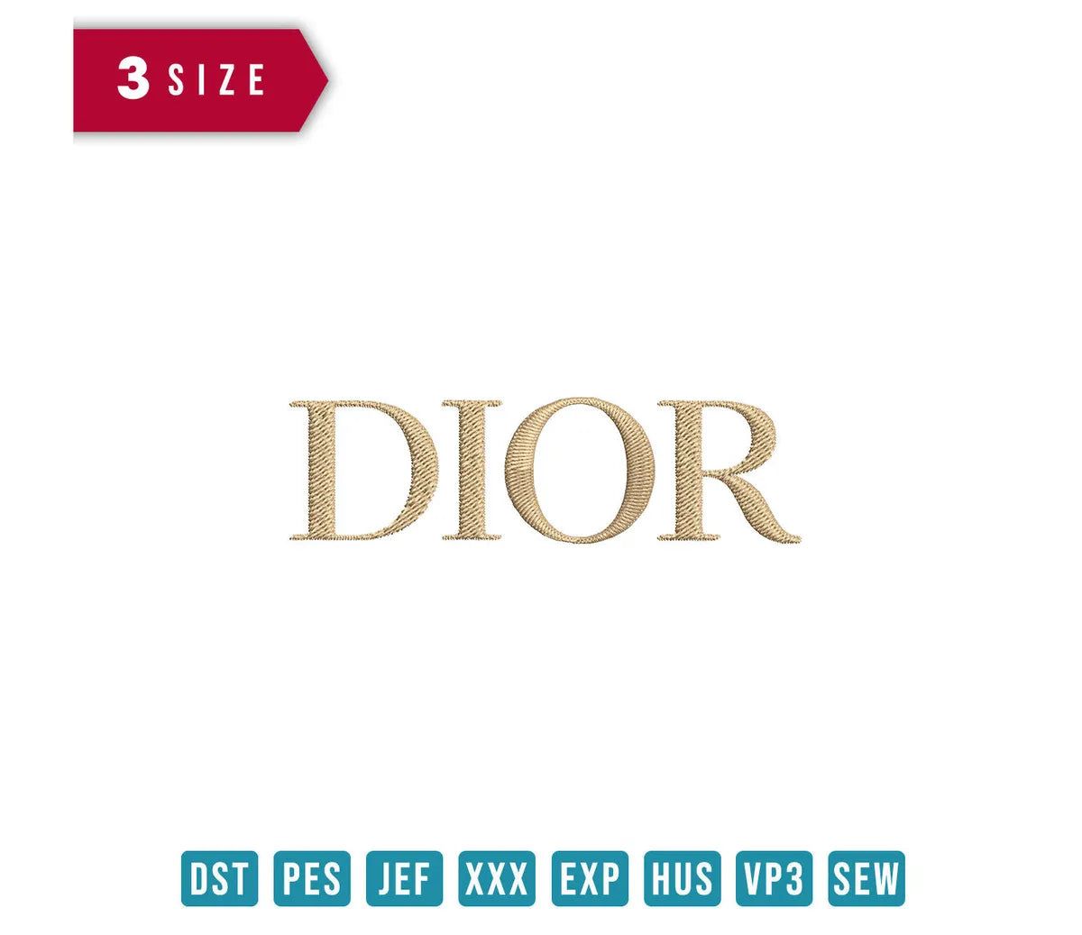 Dior Logo - Embroidery Design - FineryEmbroidery