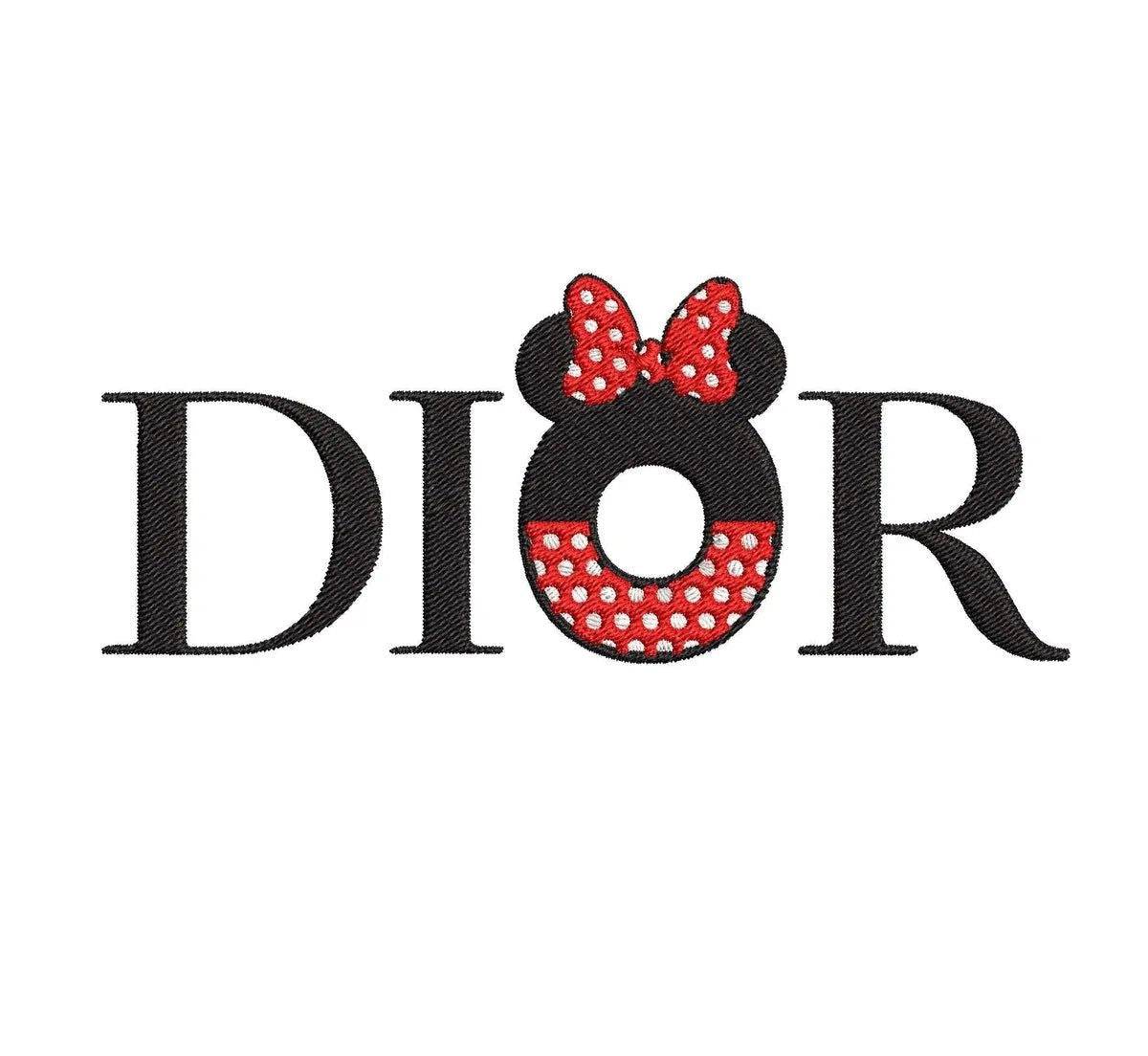 Dior Minnie Letter - Embroidery Design - FineryEmbroidery
