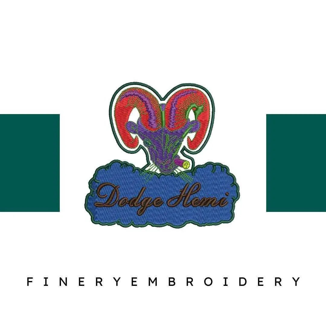 Dodge 11- Embroidery Design