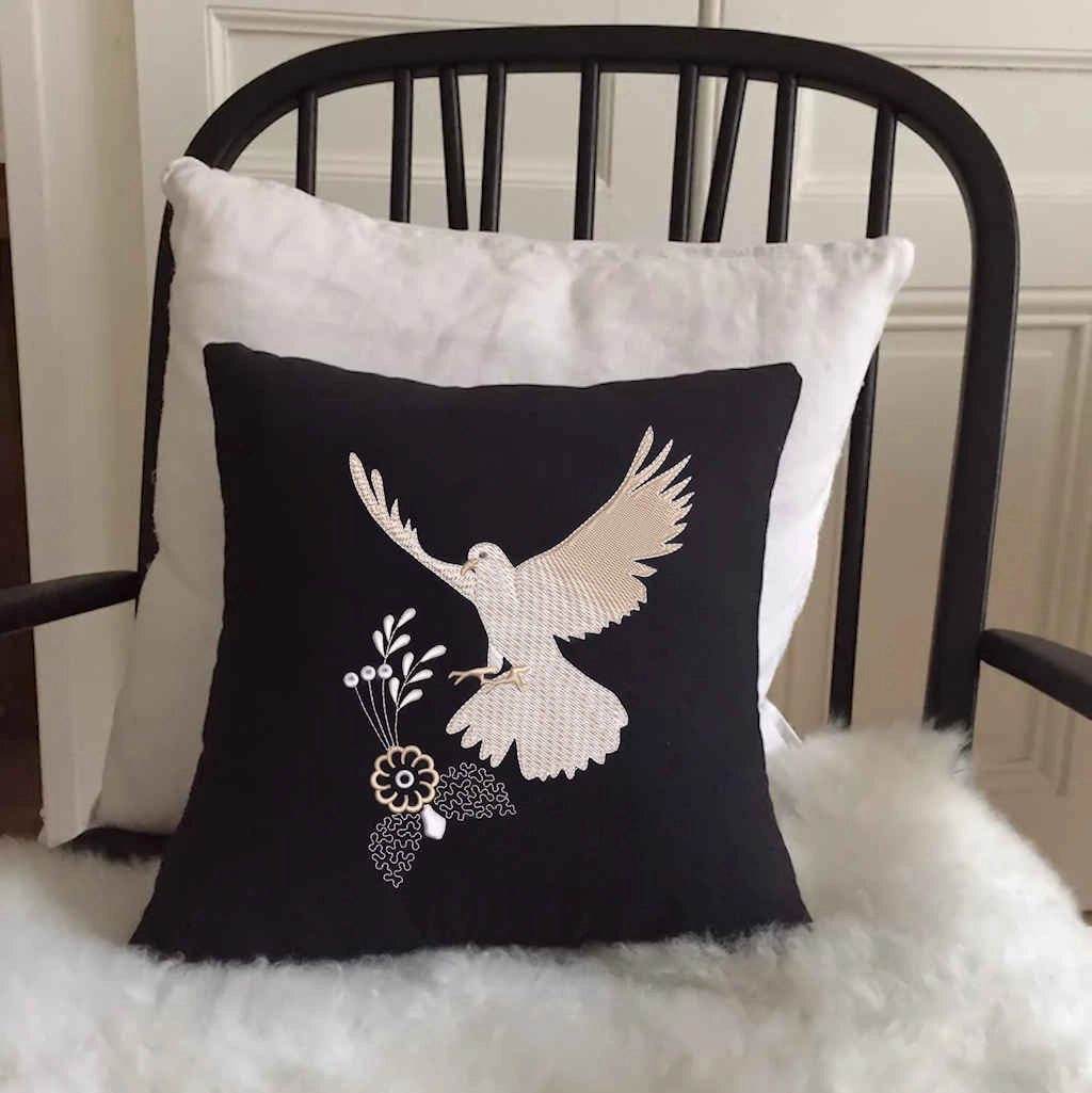 Dove takes flight again - Embroidery Design - FineryEmbroidery
