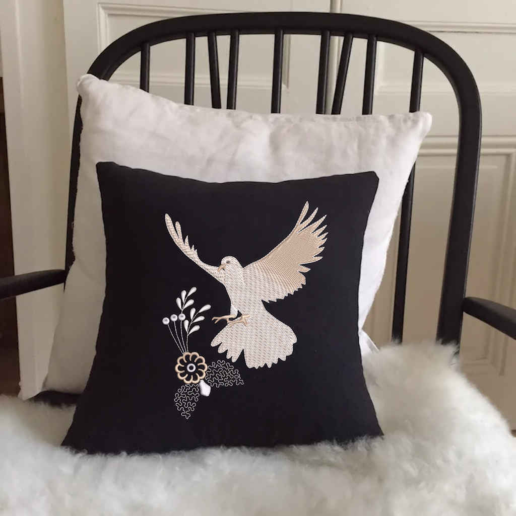 Dove takes flight again - Embroidery Design