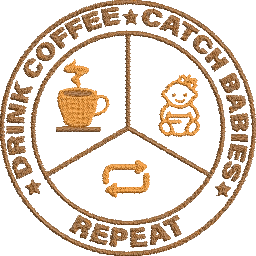 Drink-Coffee-Catch-Babies - Embroidery Design - FineryEmbroidery