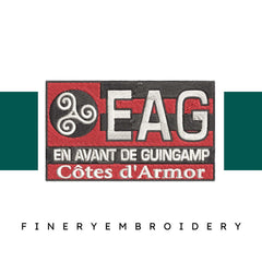 EA Guingamp Football Team: Embroidery Design - FineryEmbroidery