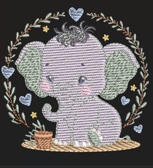Cute little elephant   – 7 Sizes