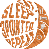 Eat-Sleep-3-Pointer - Basket Embroidery Design - FineryEmbroidery