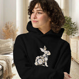 Elegant Floral Bunny Embroidery Design - FineryEmbroidery