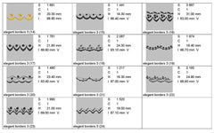 Elegant borders: Embroidery Design Pack - FineryEmbroidery