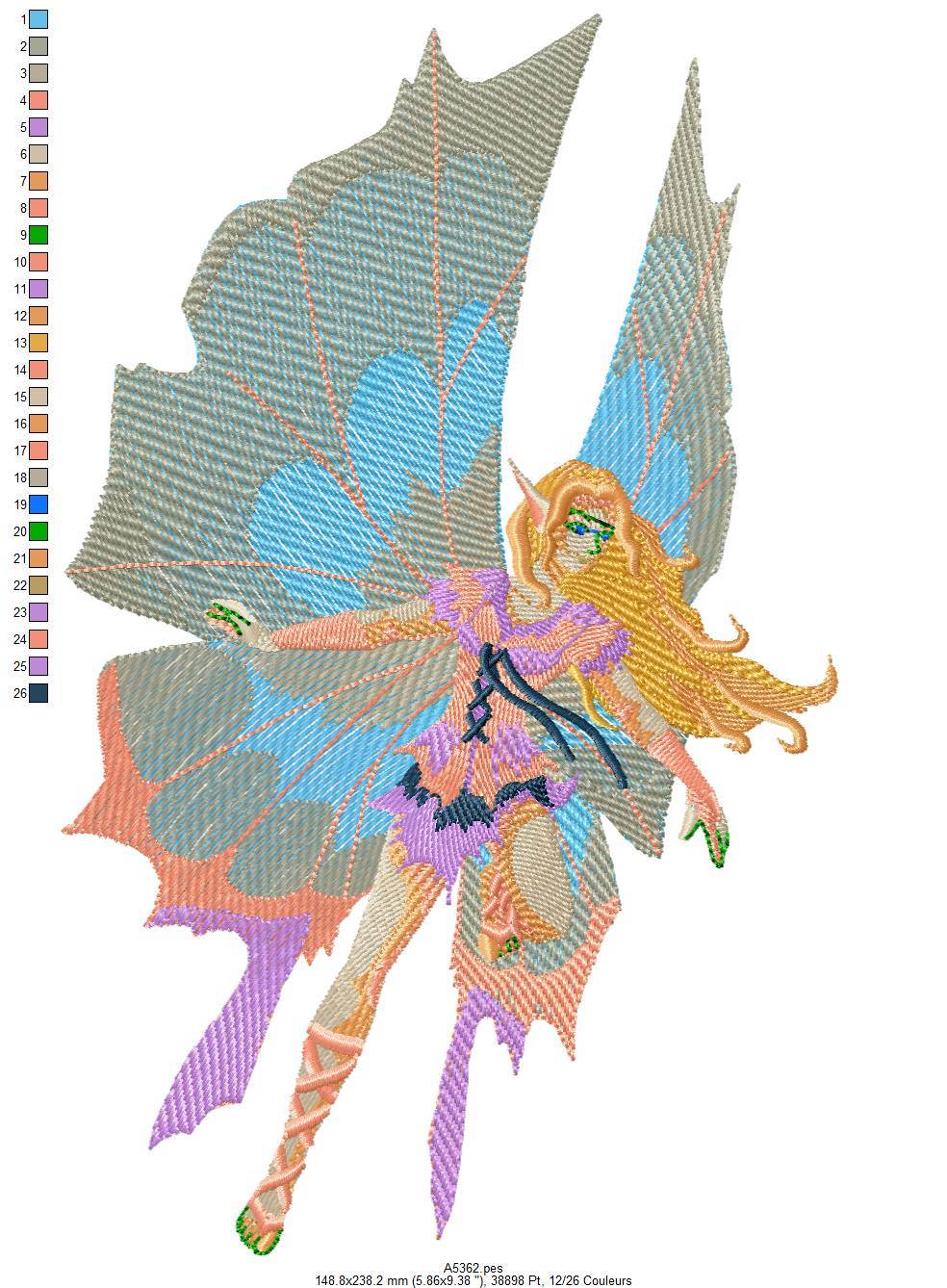 Firy Design Enchanting Fairy and Nature Embroidery Design Pack – Instant download ...