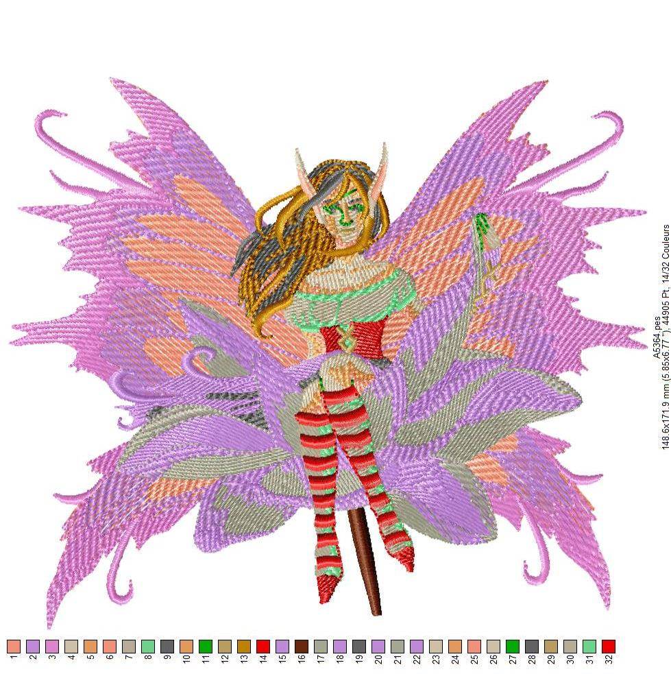 Enchanting Fairy and Nature Embroidery Design Pack – 12 DESIGNS - FineryEmbroidery