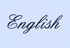 English Embroidery alphabet Font Set