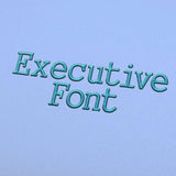 Executive Embroidery alphabet Font Set - FineryEmbroidery