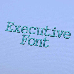 Executive Embroidery alphabet Font Set