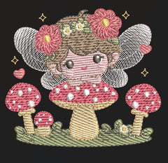Adorable fairy with flowers  – 7 Sizes