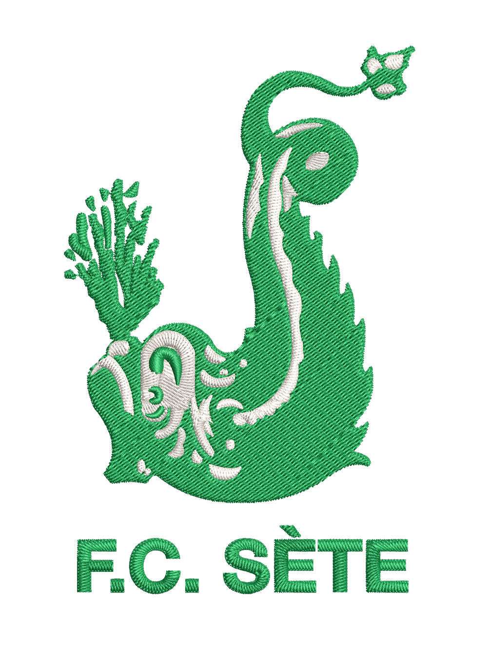 FC Sete Football Team: Embroidery Design | Embroidery Design | embroidery download, embroidery file, football, footfrance, pes embroidery file | FineryEmbroidery