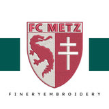 FC Metz Football Team: Embroidery Design - FineryEmbroidery