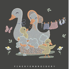 Family of Ducks Embroidery Design – FineryEmbroidery - FineryEmbroidery