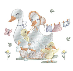 Family of Ducks Embroidery Design – FineryEmbroidery - FineryEmbroidery