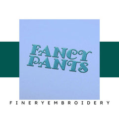 Fancy Pant Embroidery alphabet Font Set - FineryEmbroidery