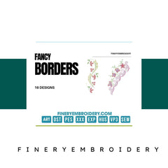 Fancy borders: Embroidery Design Pack - FineryEmbroidery