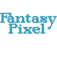 Fantasy Pixel Embroidery alphabet Font Set