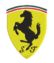 Ferrari 11 - Embroidery Design - FineryEmbroidery