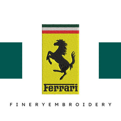 Ferrari 4 - Embroidery Design - FineryEmbroidery