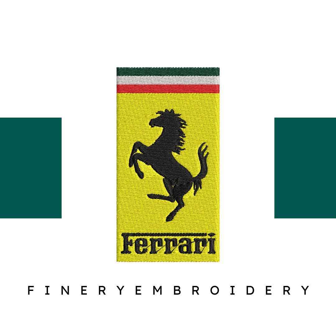 Ferrari 4 - Embroidery Design