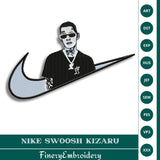 Nike Swoosh Kizaru Embroidery Design