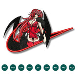 Rias Gremory Nike Swoosh Embroidery Design – High School DxD Elegance