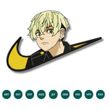 Chifuyu Matsuno Nike Swoosh Embroidery Design – Tokyo Revengers Tribute