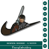 Berserk Hoodie Embroidery Design – 4 Sizes