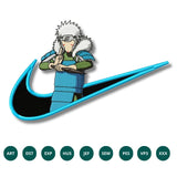 Tobirama Nike Swoosh Embroidery Design – Naruto’s Legendary Hokage