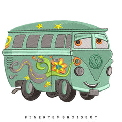 Pixar's "Cars" Fillmore Embroidery Design