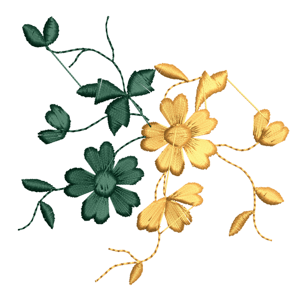 Floral borders: Embroidery Design Pack - FineryEmbroidery