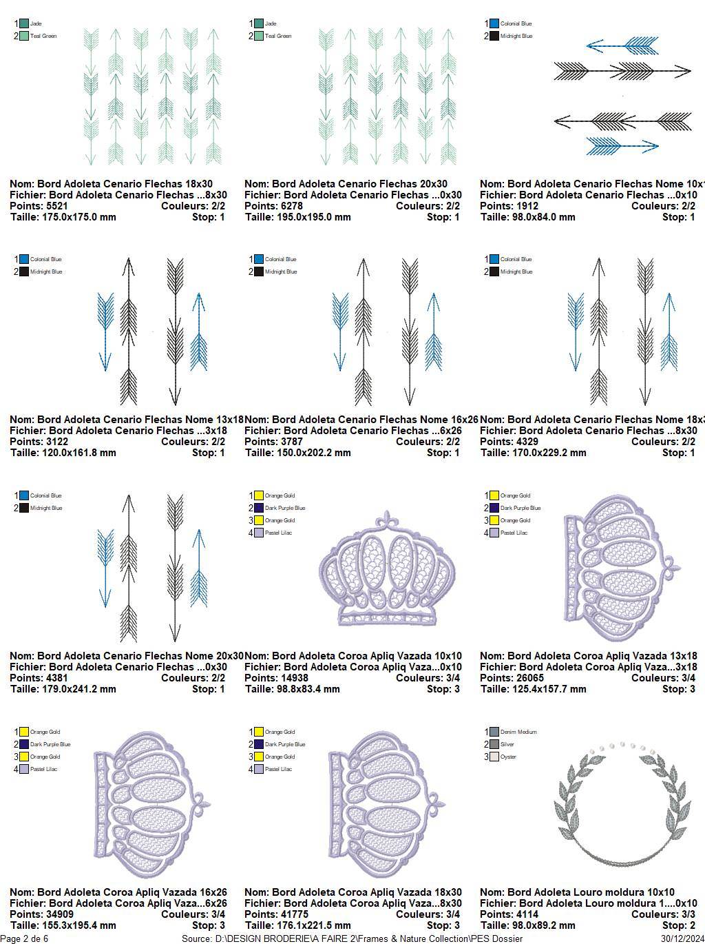Frames & Nature Embroidery Design Pack - 17 Unique Designs in Multiple Sizes - FineryEmbroidery