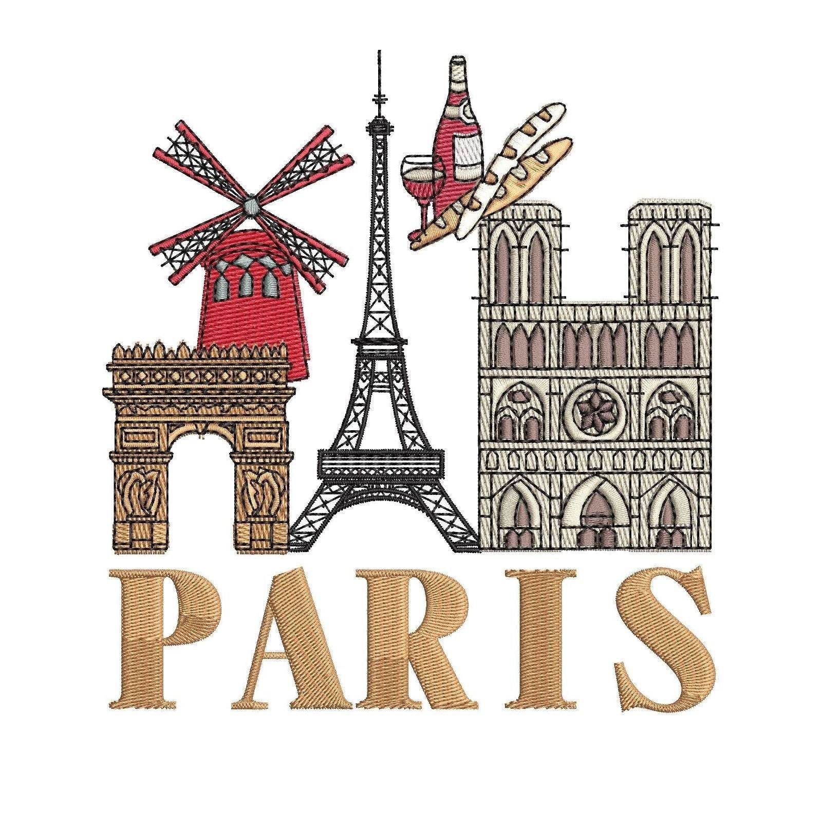 French Touch - Paris Cities - Embroidery Designs - FineryEmbroidery