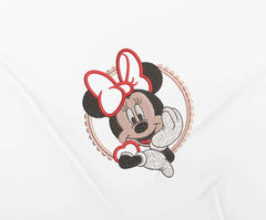 Minnie Character Appliqué Embroidery Design – 4 Sizes