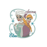 Frozen Anna Elsa Embroidery Design - FineryEmbroidery