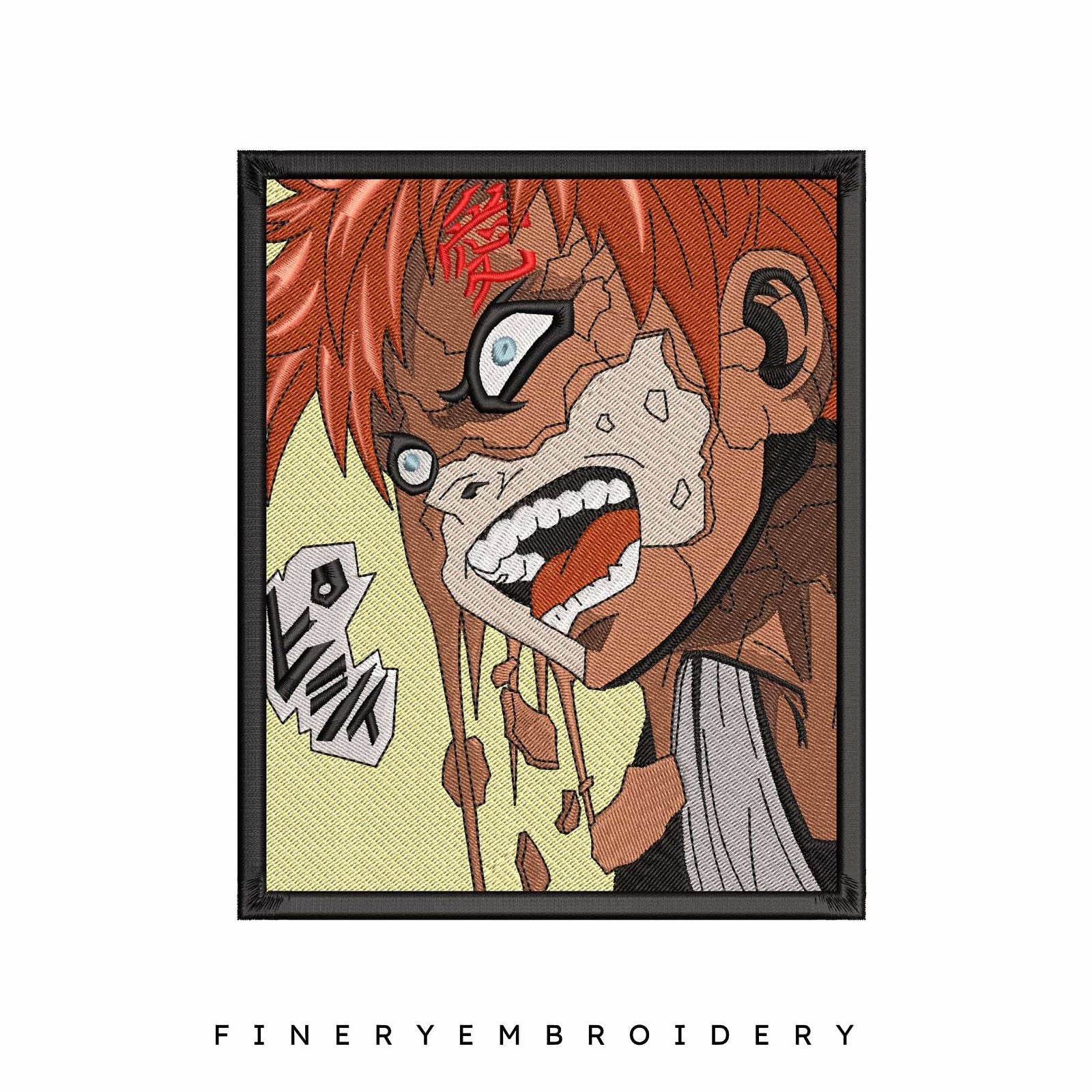 Gaara Anime  - Embroidery Designs - FineryEmbroidery