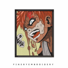 Gaara Anime  - Embroidery Designs - FineryEmbroidery