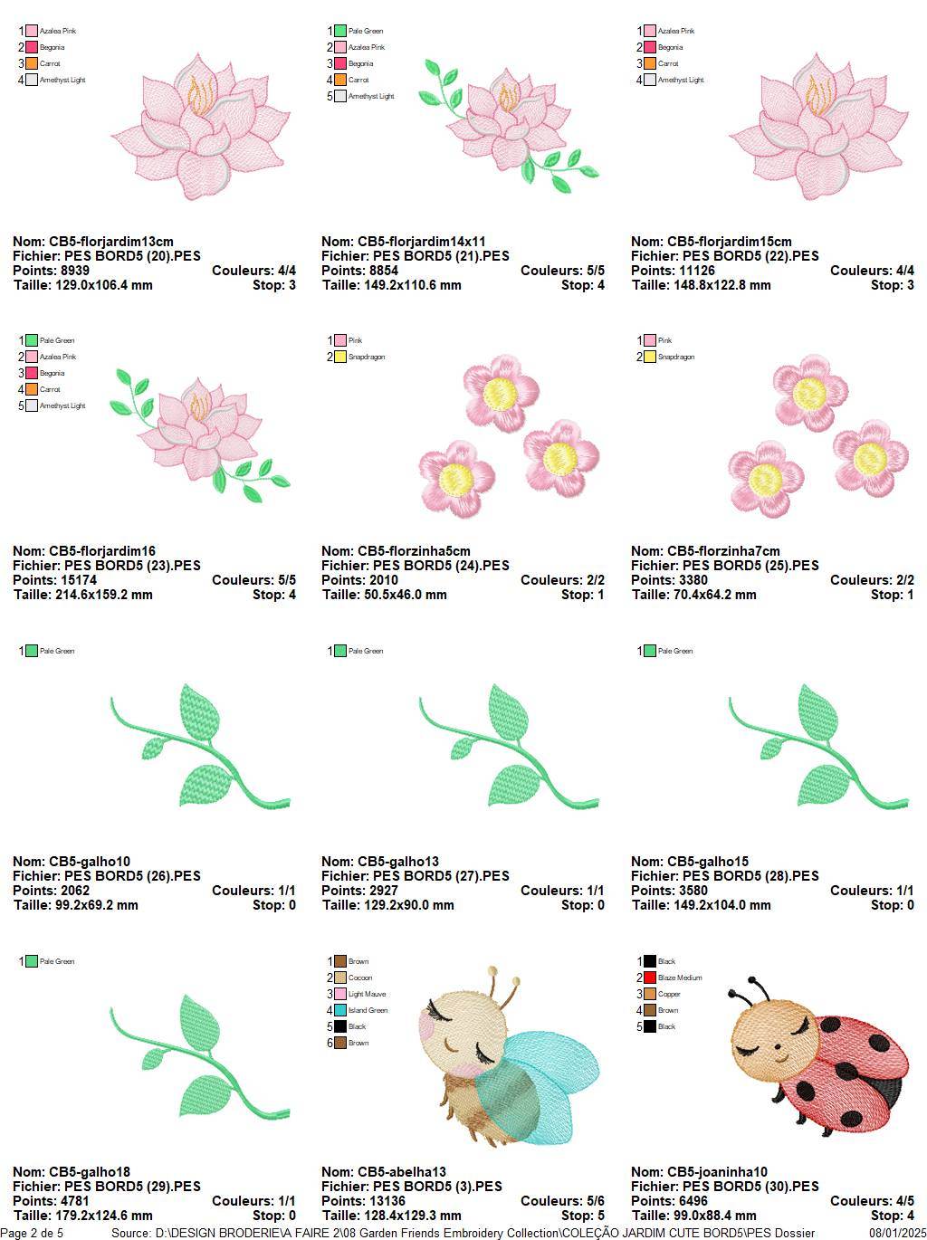 Garden Friends Embroidery Collection -14 Enchanting Designs in Multiple Sizes - FineryEmbroidery