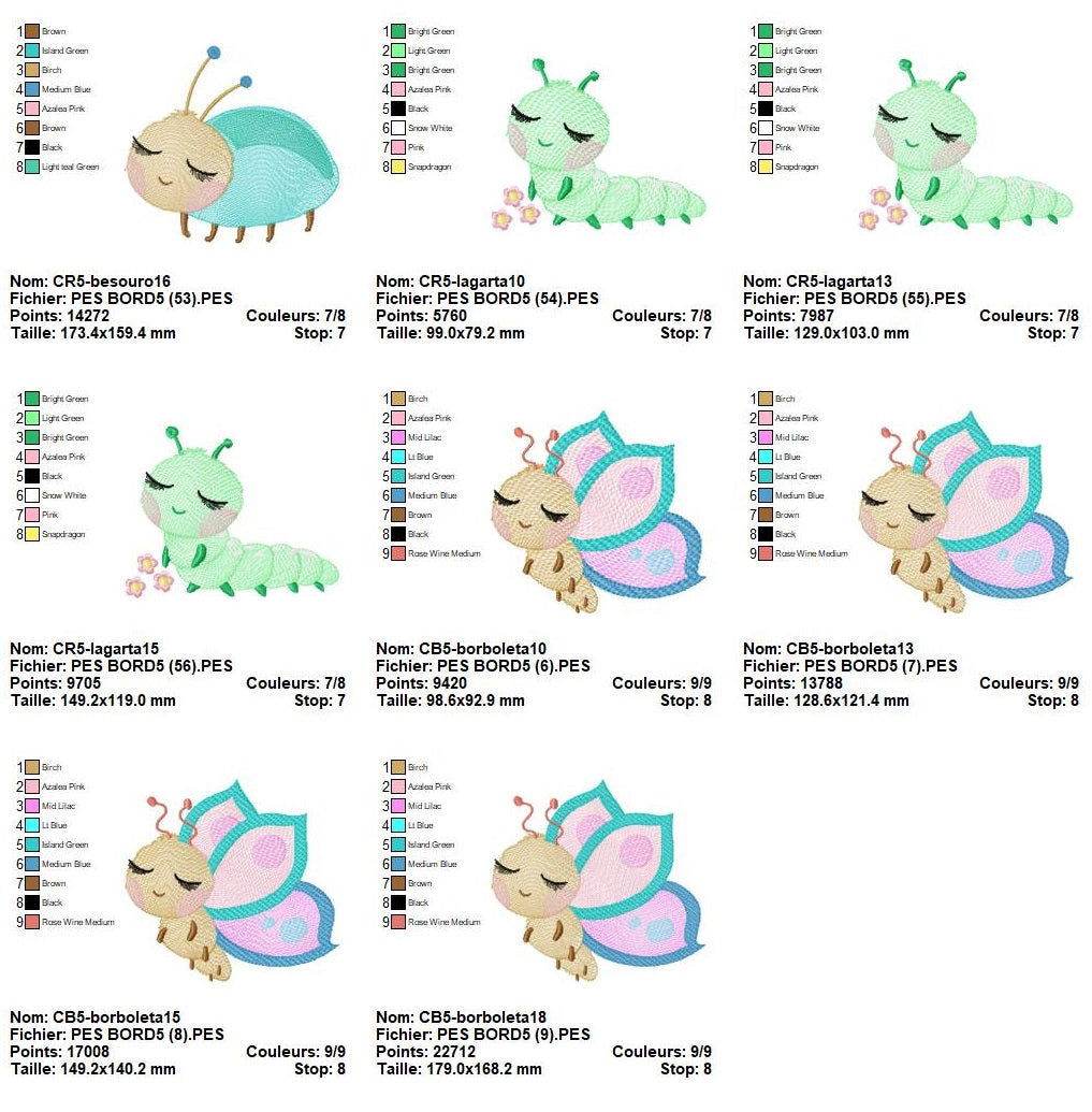 Garden Friends Embroidery Collection -14 Enchanting Designs in Multiple Sizes - FineryEmbroidery