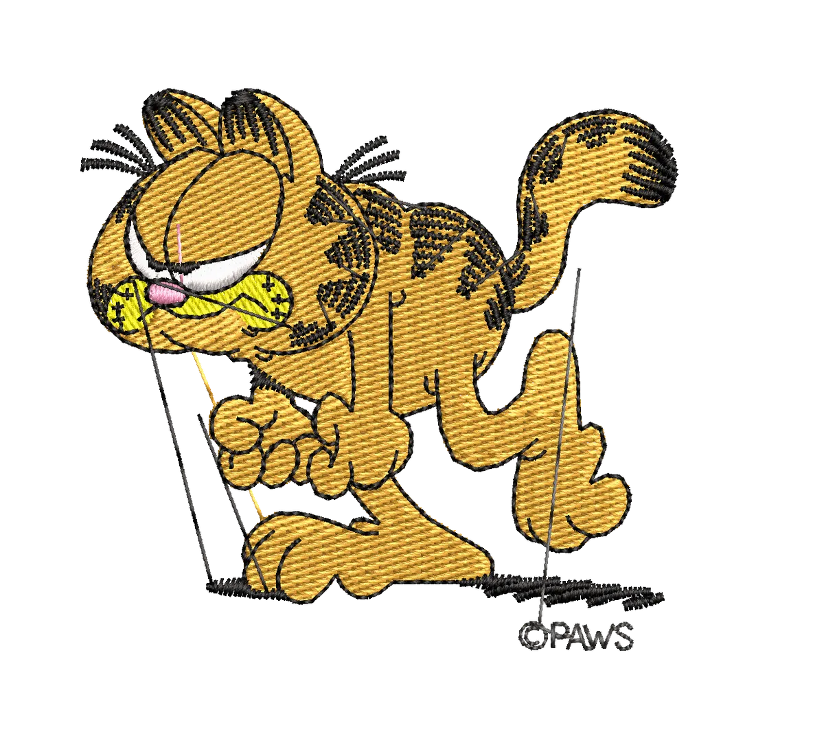 Garfield - Embroidery Design FineryEmbroidery