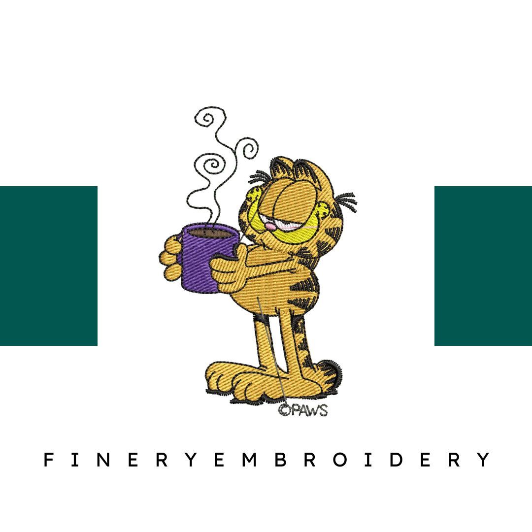Garfield 03 - Embroidery Design - FineryEmbroidery